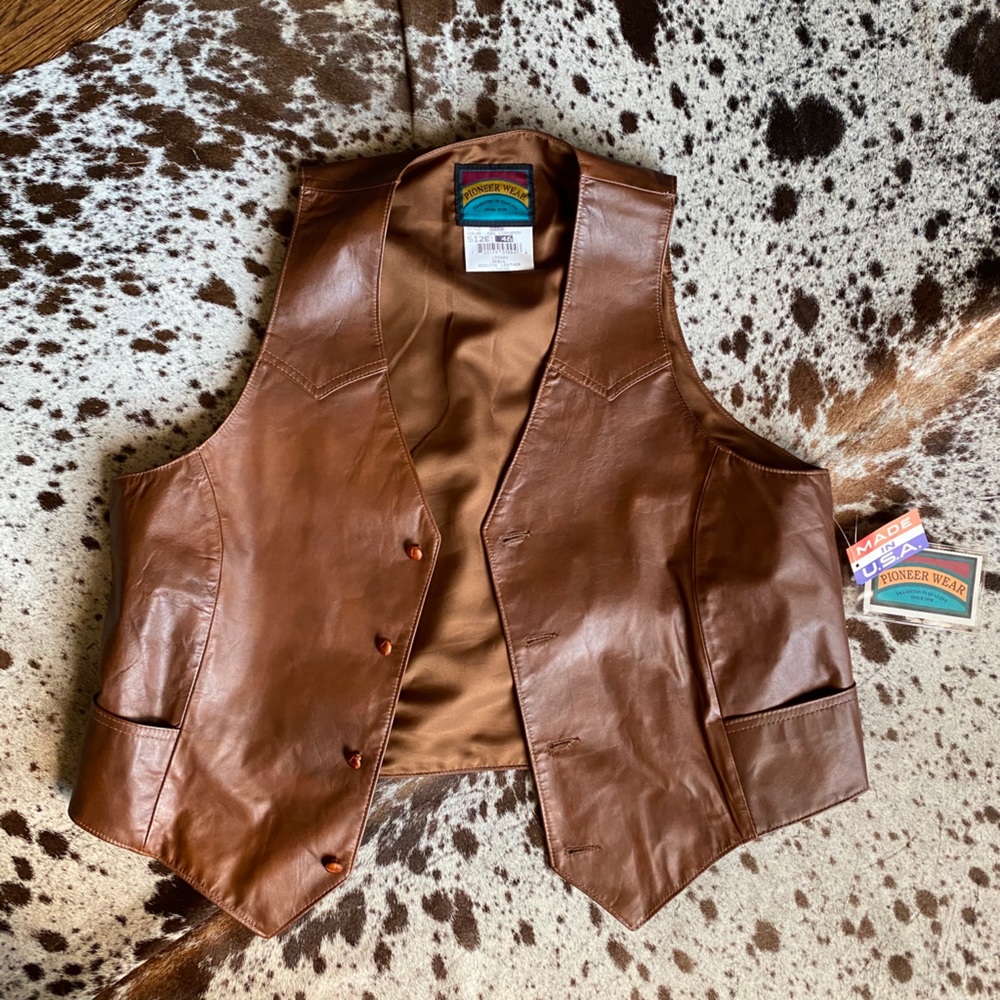 Vintage Poineer Wear leather vest